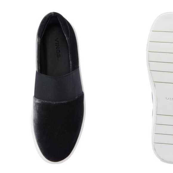 Vince Velvet ‘Corbin’ Slip On Sneakers - Picture 7 of 8